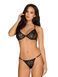 Комплект із ланцюжками Obsessive Pantheria 2-pcs set black, бюстгальтер, трусики SO7876 фото 1