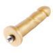 Золотий фалоімітатор Hismith 6.8" Golden Silicone Dildo, система KlicLok SO6202 фото 1