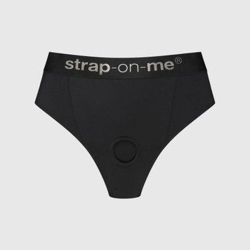 Трусики з фіксацією дилдо Strap-On-Me Harness Lingerie Idole - XL - Black SX3518 фото