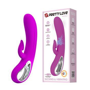 Вібратор-кролик Pretty Love Nicola Vibrator Purple 6603BI-014398 фото