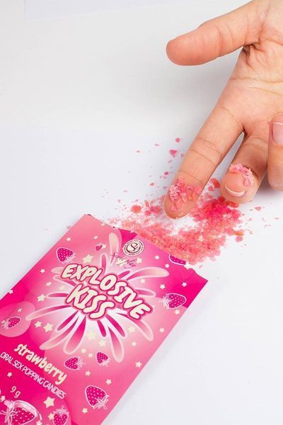 Стріляючі цукерки - Secret Play Explosive Kiss Strawberry, 9 г 91220837024 фото