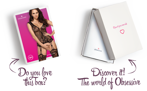 Бодістокінг Obsessive Bodystocking F221 XL XXL, силуетний квітковий малюнок, імітація панчіх SO7229 фото