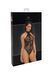 Боді Noir Handmade F314 Ego flocked mesh halter bodysuit - 3XL SX0321 фото 6