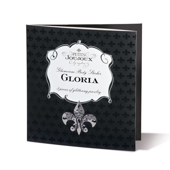 Пестіс з кристалів Petits Joujoux Gloria set of 3 - Green Blue, прикраса на груди та вульву SO3132 фото