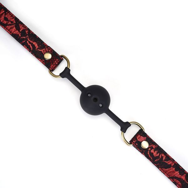 Повітропроникний кляп Liebe Seele Victorian Garden Ball Gag SO9470 фото