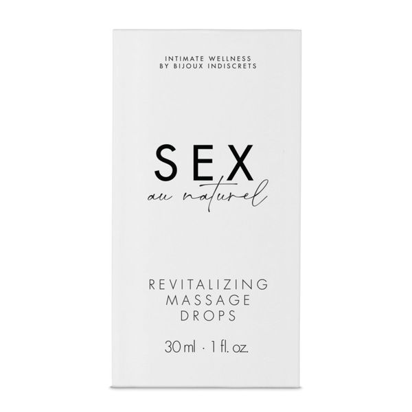 2в1: Відновлювальні краплі для інтимного масажу - лубрикант Bijoux Indiscrets Sex au Naturel, 30 мл SO6632 фото