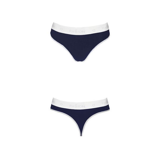 Спортивні трусики-стрінги Passion PS007 PANTIES XL, navy blue SO4253 фото
