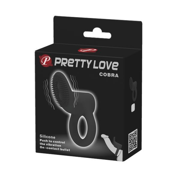 Ерекційне кільце Pretty Love Cobra Penis Ring Black 6603BI-210147-1 фото