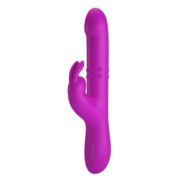 Вібратор-кролик зі стимулюючими кільцями Pretty Love Reese Vibrator Purple 6603BI-014902 фото