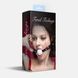 Кляп силіконовий Feral Feelings Silicon Ball Gag Black/White, чорний ремінець, біла кулька SX3979 фото 3