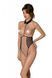 Еротичне боді Passion TRISHA BODY, XXL XXXL, beige, з відкритими чашками SO9739 фото 1