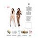 Бодістокінг Passion BS007 white, комбінезон, закриті плечі, рукав 3 4 PBS007W фото 5
