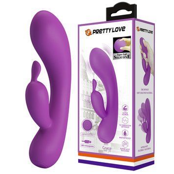 Мінівібратор-кролик Pretty Love Grace Vibrator Purple 6603BI-014694-1 фото