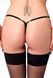 Трусики Noir Handmade P014 Dominae PVC panty with silver clasp S SX4223 фото 2