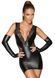 Сукня з мокрим ефектом Noir Handmade F212 Powerwetlook and lace minidress, 3XL SX0075 фото 1