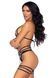 (SALE) Leg Avenue Rhinestone garter strapps OS Black SO7932 фото 5