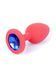 Анальна пробка Boys of Toys Jewellery Silicone Red Plug S Blue 62530064-00080 фото 2