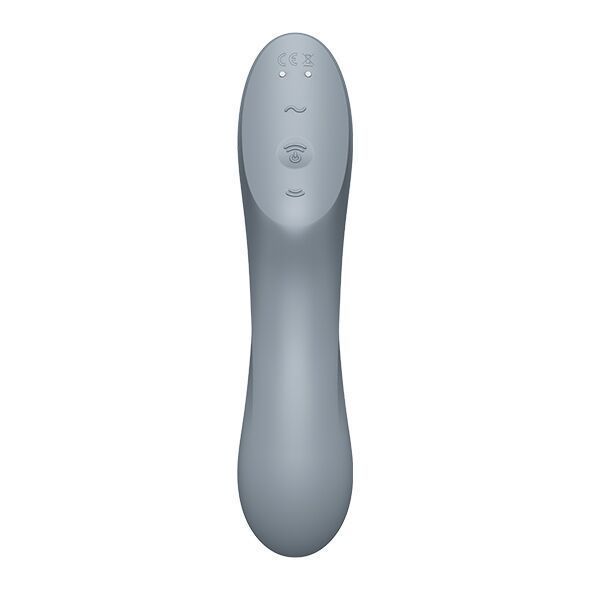 Вакуумний стимулятор з вібрацією Satisfyer Curvy Trinity 3 BlueGrey SO6118 фото