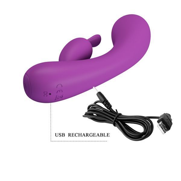 Мінівібратор-кролик Pretty Love Grace Vibrator Purple 6603BI-014694-1 фото