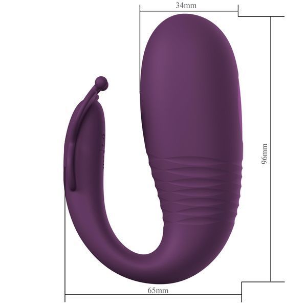 Віброяйце Pretty Love Klay Dark Purple 6603BI-300093HP фото