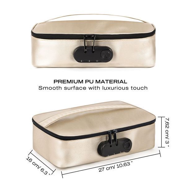 Кейс для іграшок Dorcel DISCREET BOX LUXURY GOLD, кодовий замок, 27х16х7,62 см SX1109 фото