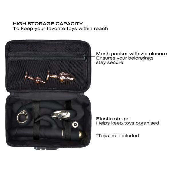 Кейс для іграшок Dorcel DISCREET BOX LUXURY GOLD, кодовий замок, 27х16х7,62 см SX1109 фото