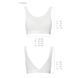 Топ з прозорою вставкою Passion PS002 TOP XL, white SO4205 фото 5