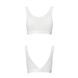 Топ з прозорою вставкою Passion PS002 TOP XL, white SO4205 фото 4