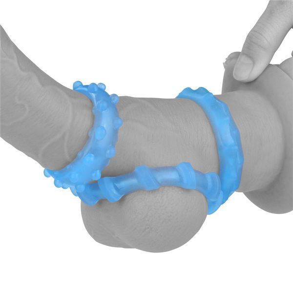 Набір ерекційних кілець LoveToy Lumino Play Penis Ring 6452LV343010 фото