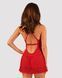 Прозора сорочка бебі-дол Obsessive Lacelove babydoll & thong Red SO8646 фото 2