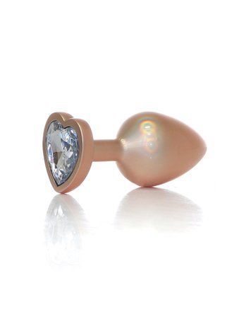 Анальна пробка Boys of Toys Jewellery Pearl Gold Heart Plug Clear M 62530064-00136 фото