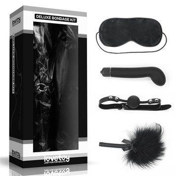 Набір БДСМ LoveToy Deluxe Bondage Kit (маска, вібратор, кляп, пір'їнка) 6452LV-SM1013 фото