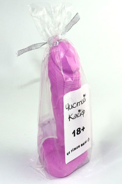 Крафтове мило-член із присоскою Чистий Кайф Violet size L, натуральне SO2636 фото