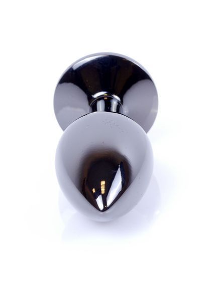 Анальна пробка Boys of Toys Jewellery Dark Silver Plug Black, d- 2,7 см. 62530064-00029 фото