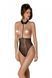 Еротичне боді Passion TRISHA BODY, XXL XXXL, black, з відкритими чашками SO9742 фото 1