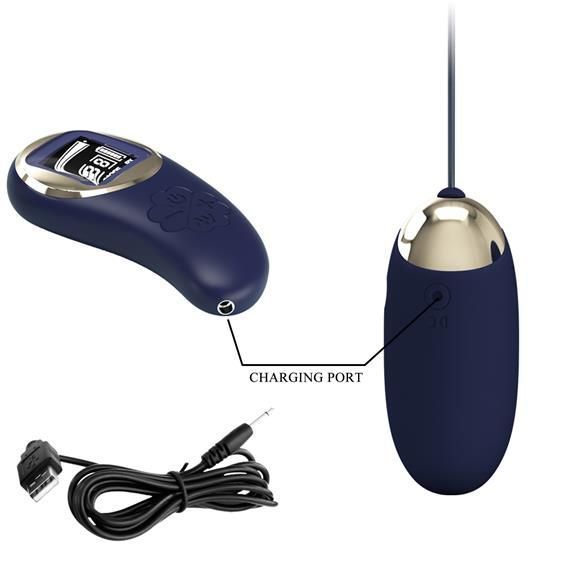 Віброяйце Pretty Love Mina Vibrating Egg Blue, 82 г 6603BI-014362WLED фото