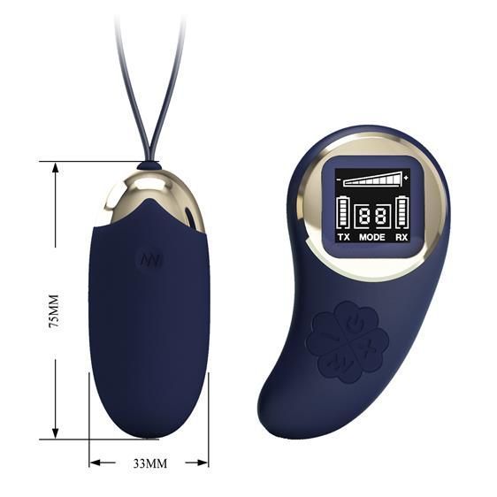 Віброяйце Pretty Love Mina Vibrating Egg Blue, 82 г 6603BI-014362WLED фото