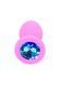 Анальна пробка Boys of Toys Jewellery Silicone Pink Plug S Light Blue 62530064-00081 фото 4