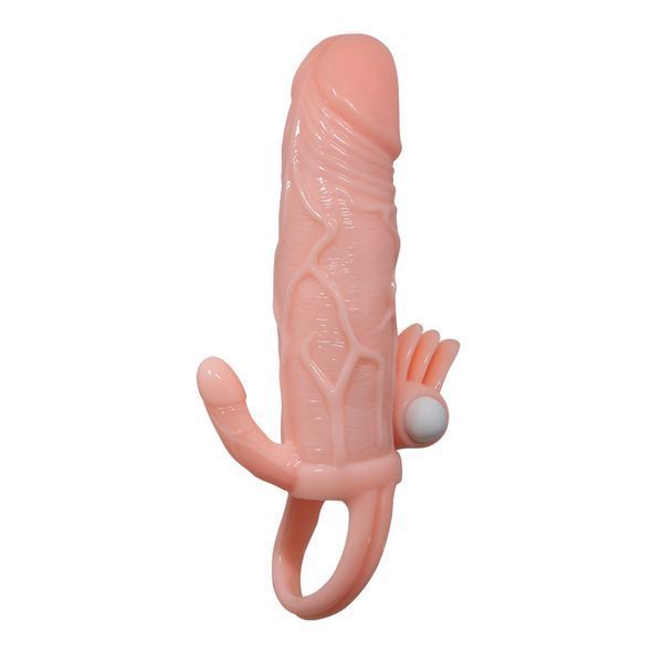 Насадка на член Brave Man Vibrating Penis Sleeve Flesh 6603BI-026223 фото