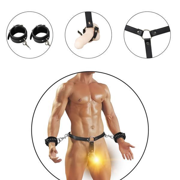 Набір БДСМ Erospace Wild Play Male Bondage Set C13 62050072-0013 фото