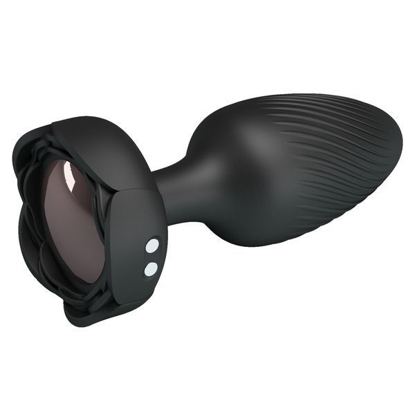 Анальна пробка з підсвіткою Pretty Love Osborn Black 6603BI-040183 фото