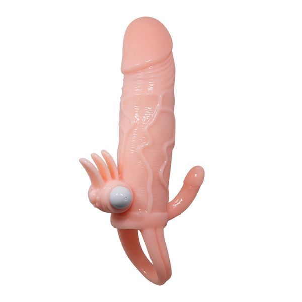 Насадка на член Brave Man Vibrating Penis Sleeve Flesh 6603BI-026223 фото