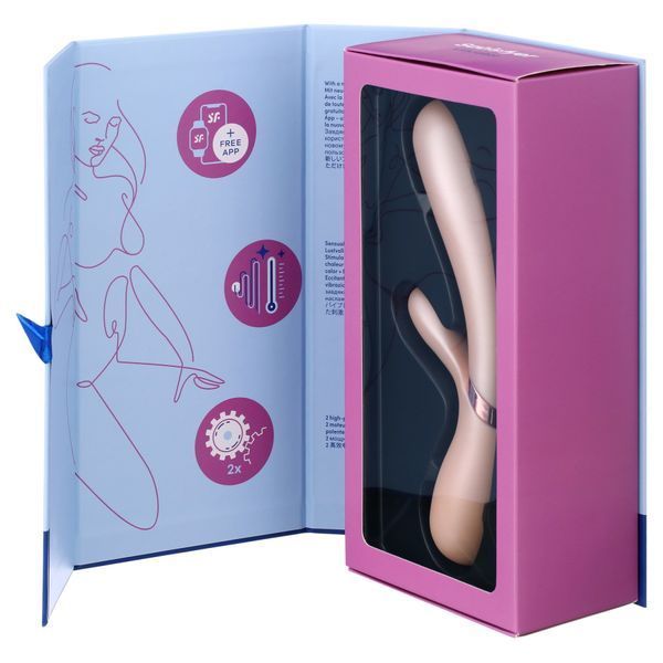 Смарт вібратор-кролик із підігрівом Satisfyer Hot Lover Nude SO5543 фото
