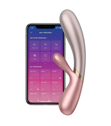 Смарт вібратор-кролик із підігрівом Satisfyer Hot Lover Pink SO5544 фото