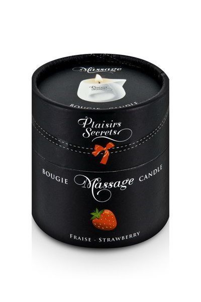 Масажна свічка Plaisirs Secrets Strawberry (80 мл) SO1848 фото