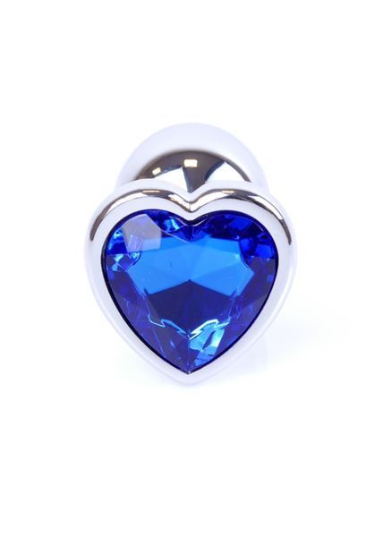 Анальна пробка Boys of Toys Jewellery Silver Heart PLUG- Dark Blue 62530064-00050 фото