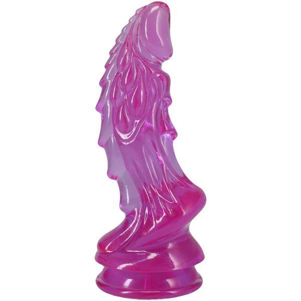 Фентезійний фалоімітатор Doc Johnson Crystal Jellies - Invader Dong 8.5 Inch - Purple SX4443 фото