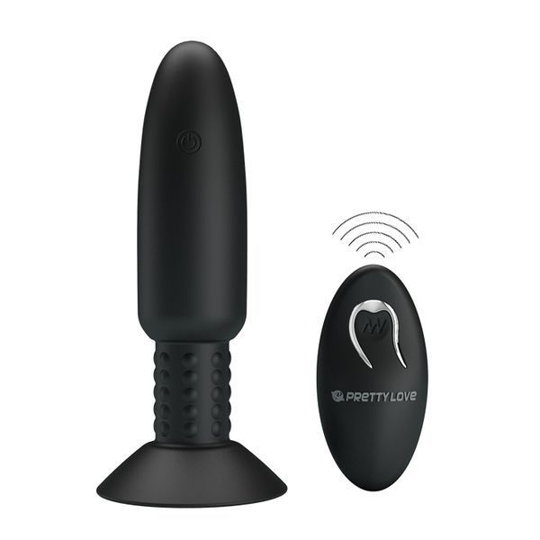 Анальна пробка з вібрацією Pretty Love Beaded For Extra Pleasure Black 6603BI-040073W фото