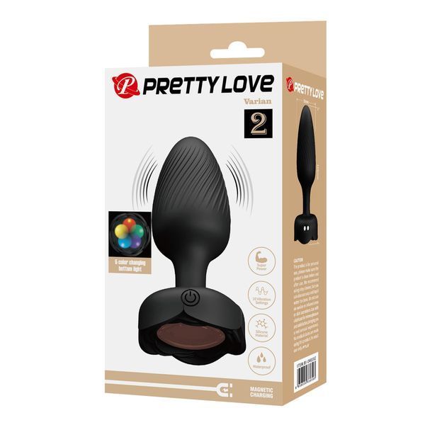 Анальна пробка Pretty Love Varian Black 6603BI-040182 фото