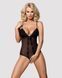 Сітчасте боді з відкритими сідницями Obsessive 841-TED-1 teddy L XL, чорний SO7184 фото 1